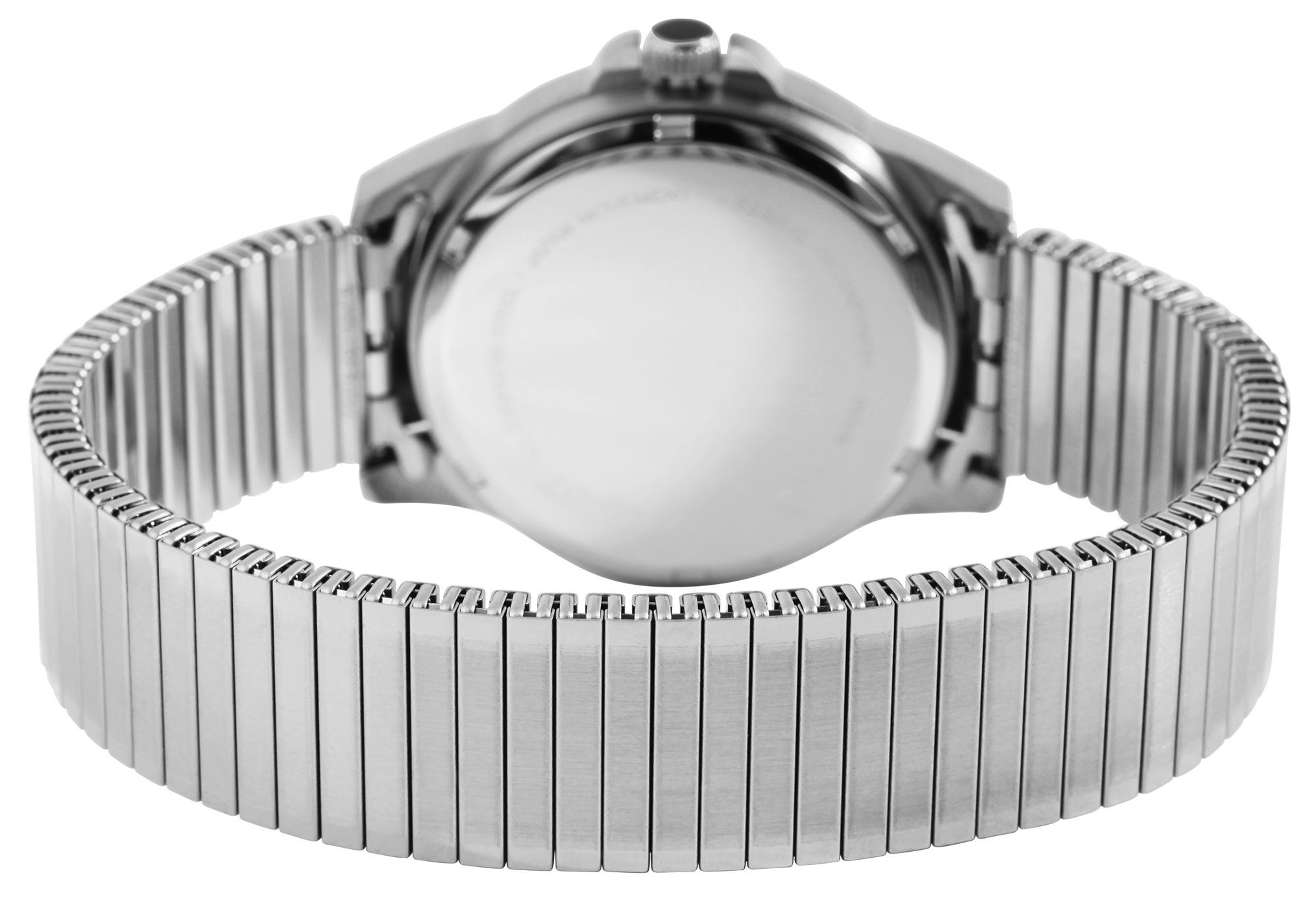 JUST Herrenuhr "Roswin"  Edelstahlzugband, Ø 38 mm, silberfarben/ schwarz