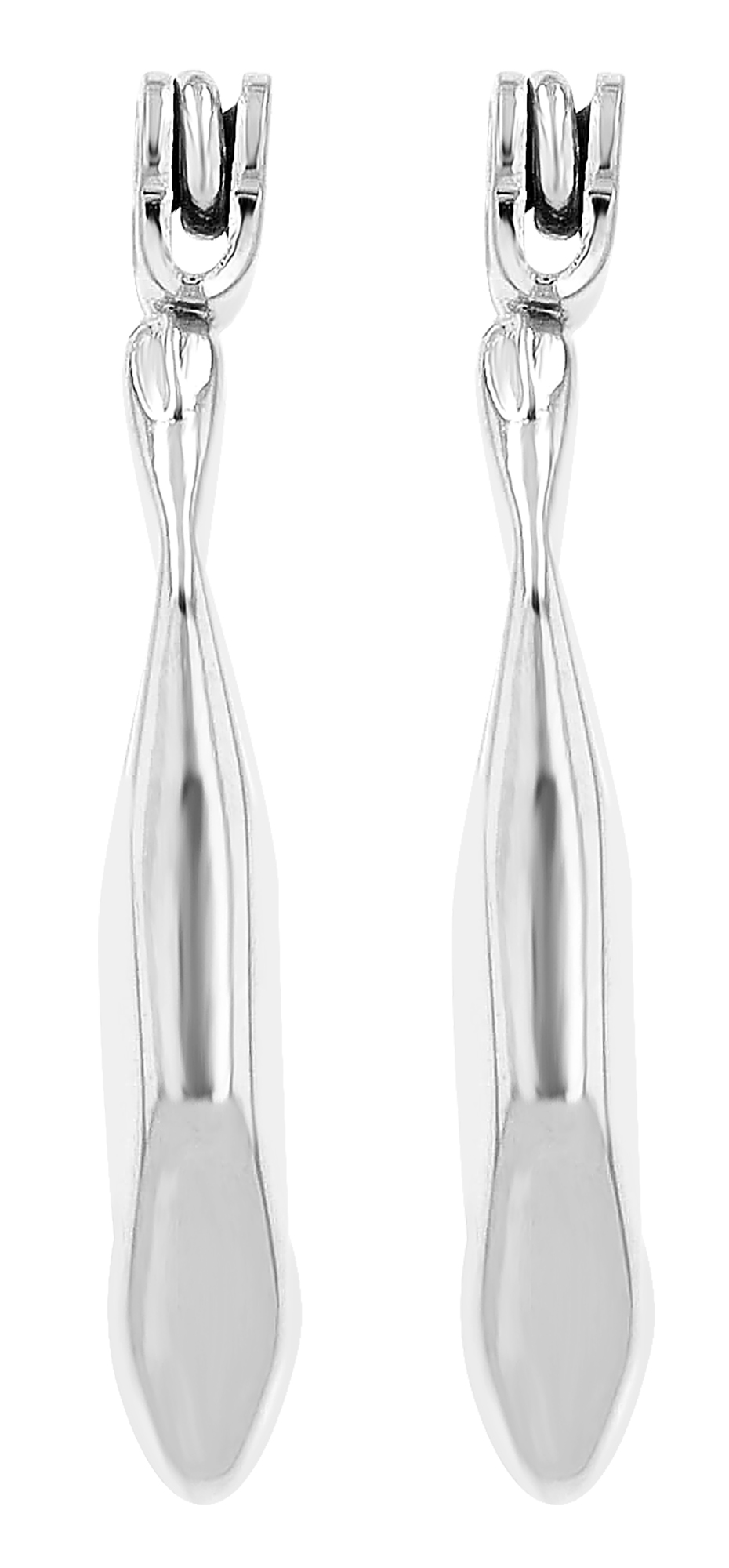 "Leila" Edelstahl Creolen Ø 14 mm, silberfarben