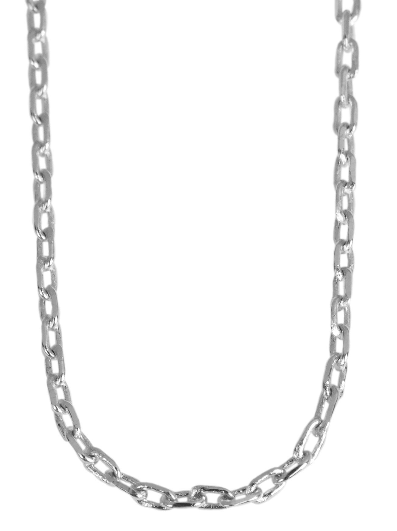 Echtsilber Halskette aus 925/- Sterling Silber, 0,73g, Panzermuster, Breite 0,5 mm, Stärke 0,6mm