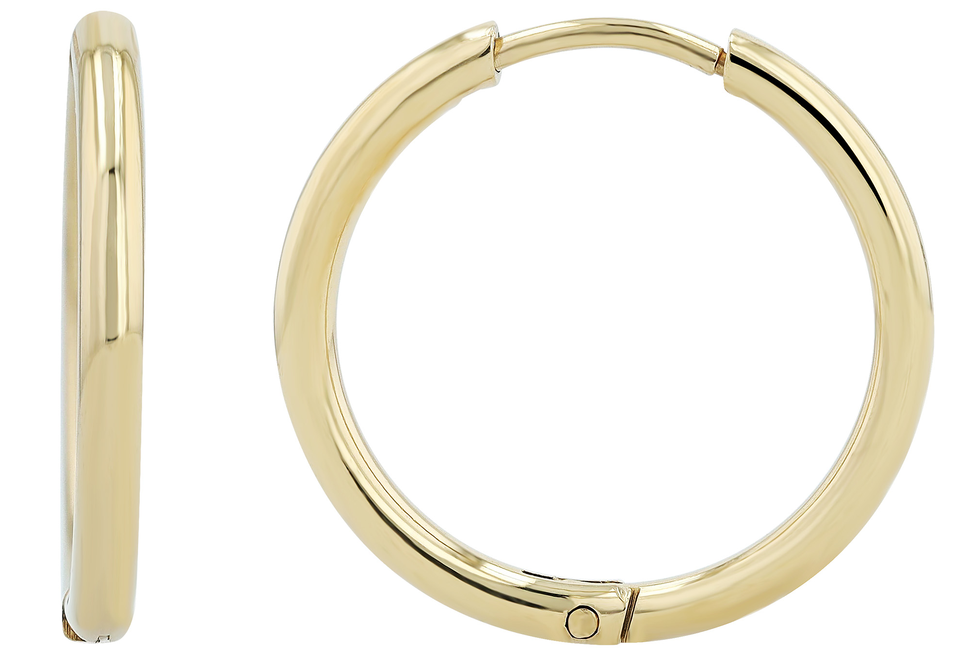 "Amira" Akzent Edelstahl Creolen Ø 20 mm, goldfarben