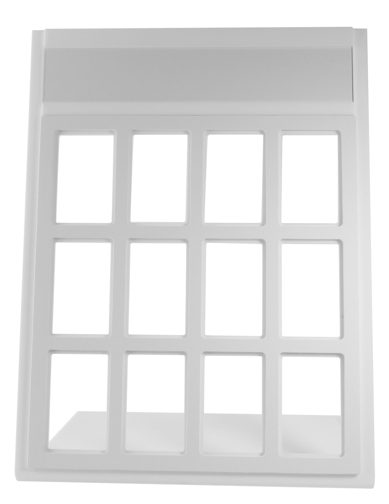 Schmuckdisplay aus Kunststoff in weiß 30.5 x 24,8 x 12 cm (für Schmuckkarten 7600034)