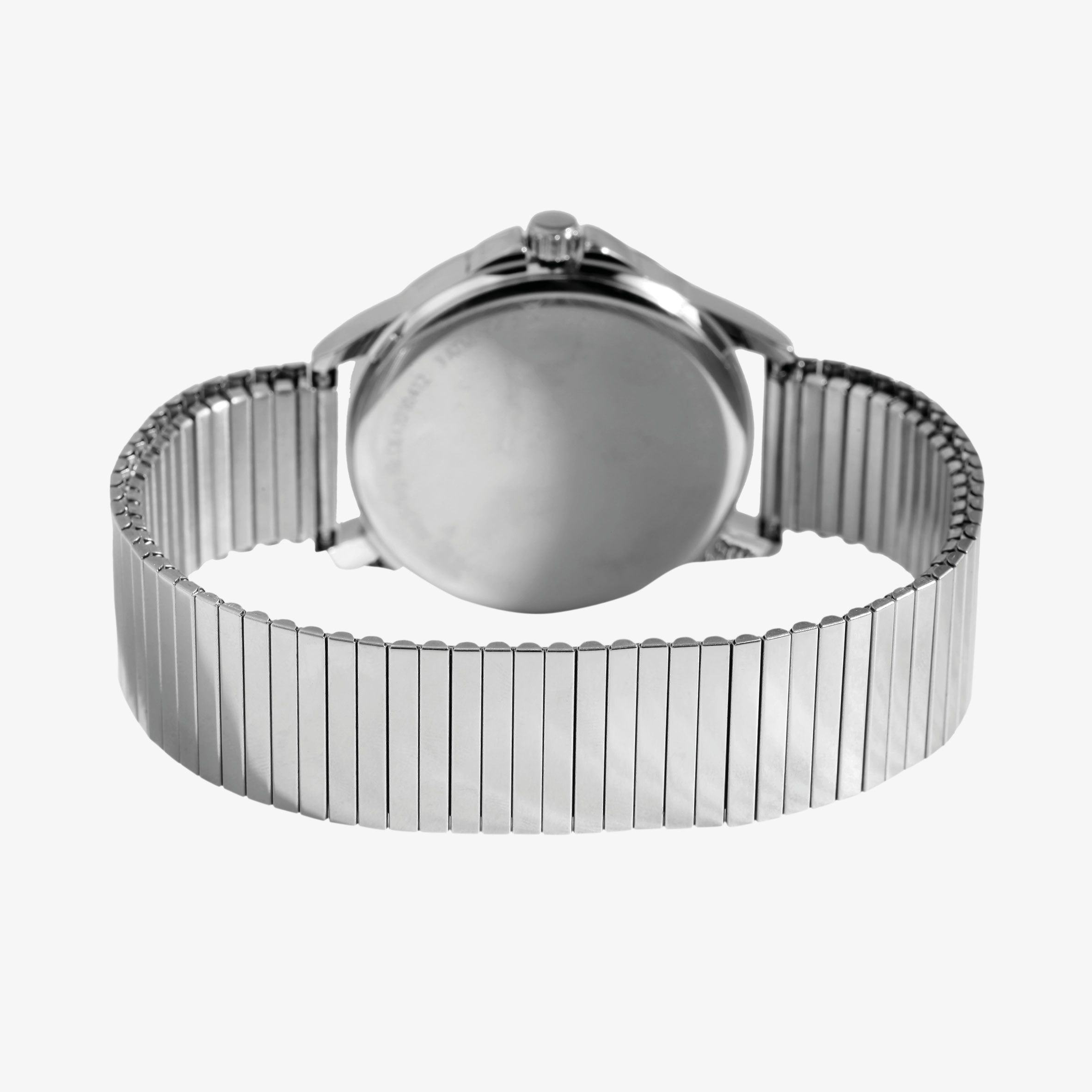 JUST WATCH "Ronny" Herrenuhr Ø 39 mm, Edelstahl Zugaband, silberfarben/weiß