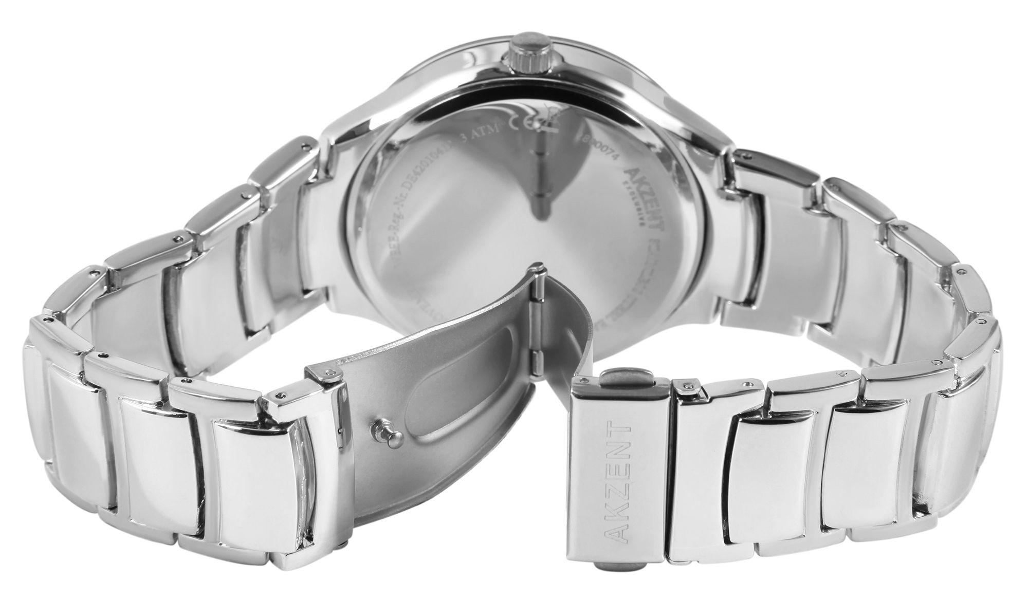 Akzent Exclusive Herrenarmbanduhr mit Metallband