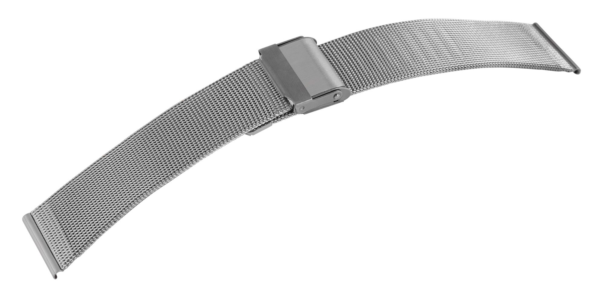 Milanese-Uhrenarmband, silberfarben, 18 mm