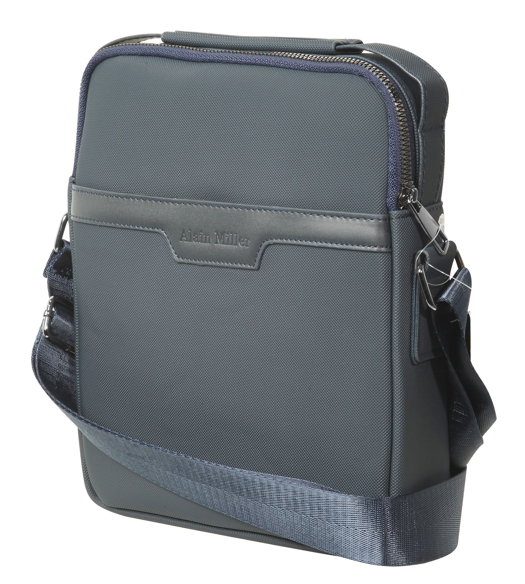 Alain Miller Tasche aus Textil mit verstellbaren Gurt, blau