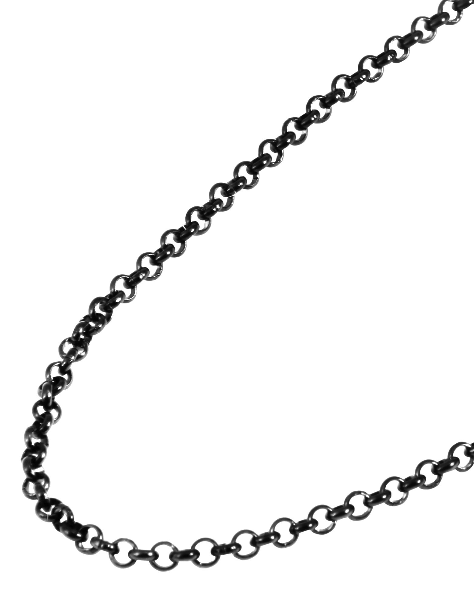 Akzent Erbskette, Edelstahl, schwarz, 40 cm