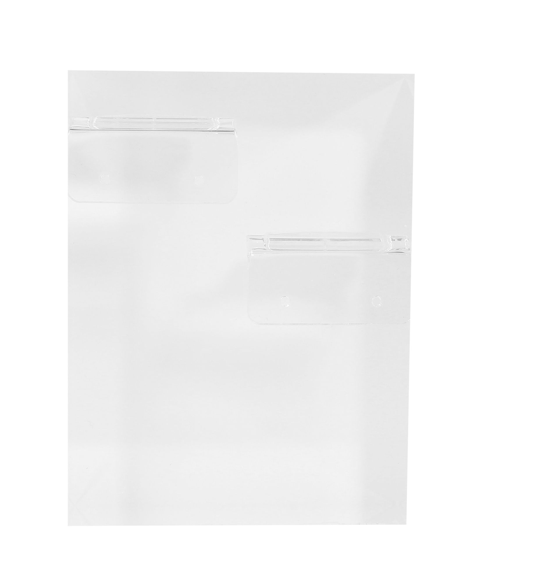 Schmuckdisplay mit Winkeln, Acryl, glänzend, 10 x 7,5 x 2,5 cm, weiß