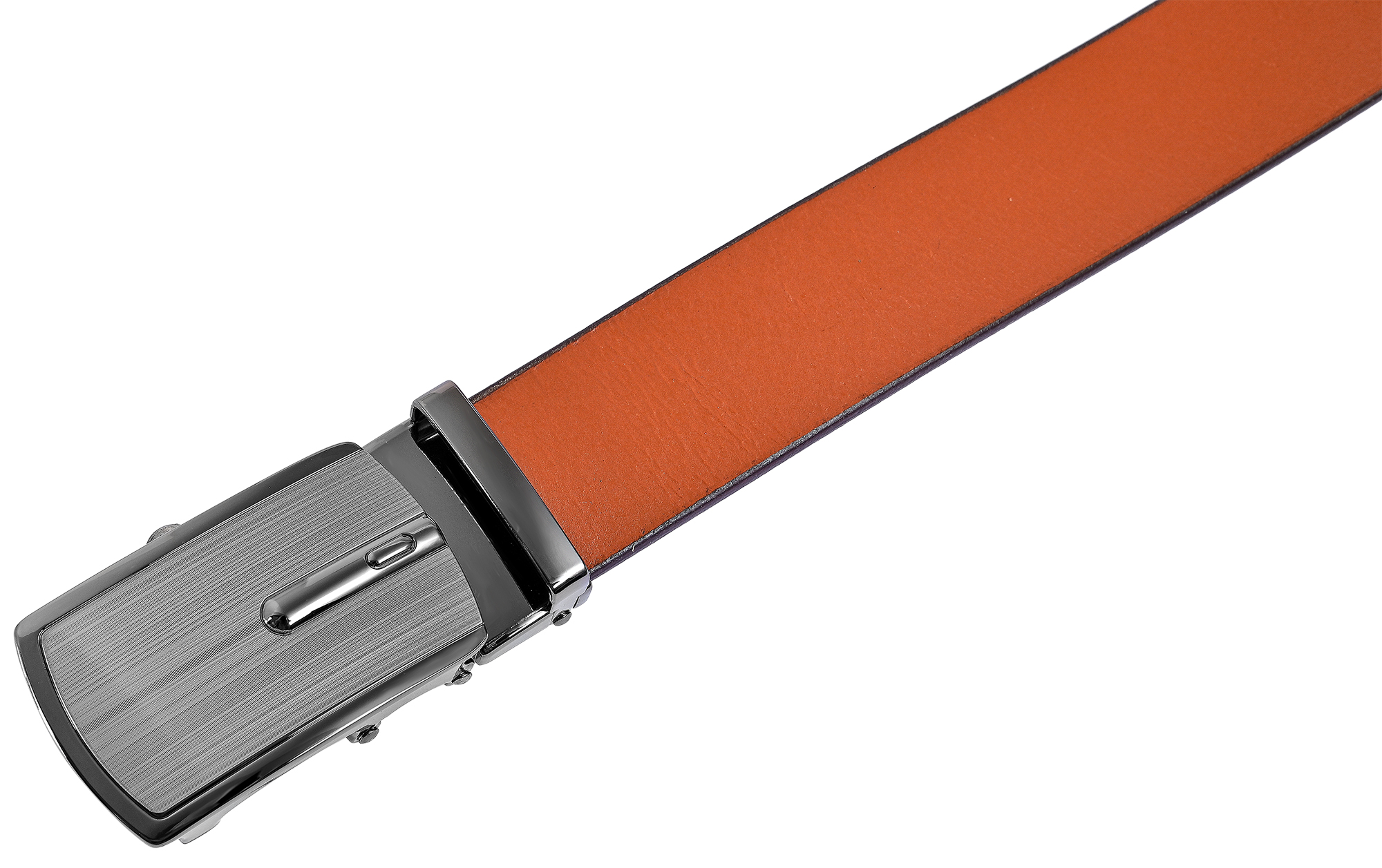Leonardo Verrelli Echtleder Automatik-Gürtel, max. 90cm/ 35 mm, braun (tan) - kürzbar