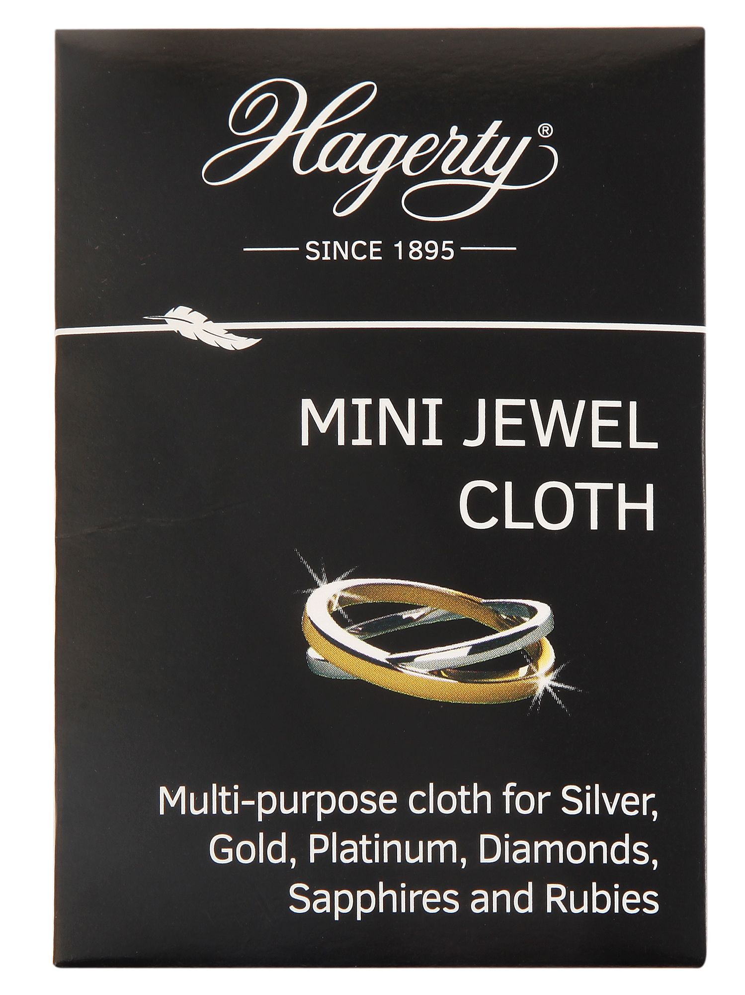 Hagerty Mini Jewel Cloth, Schmuckpflegetuch, 9 x 12  cm