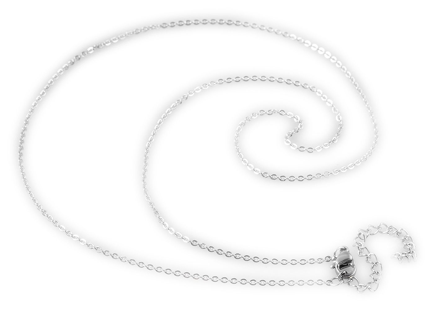 Akzent Edelstahl Unisex Ankerkette, Länge: 80 cm / Stärke: 1 mm