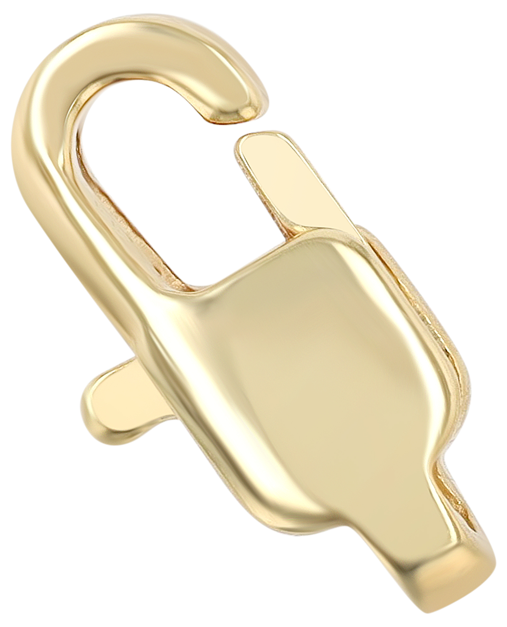 Flachkarabiner 11 mm (Schmuckersatzteilen) Edelstahl, VE-10, goldfarben