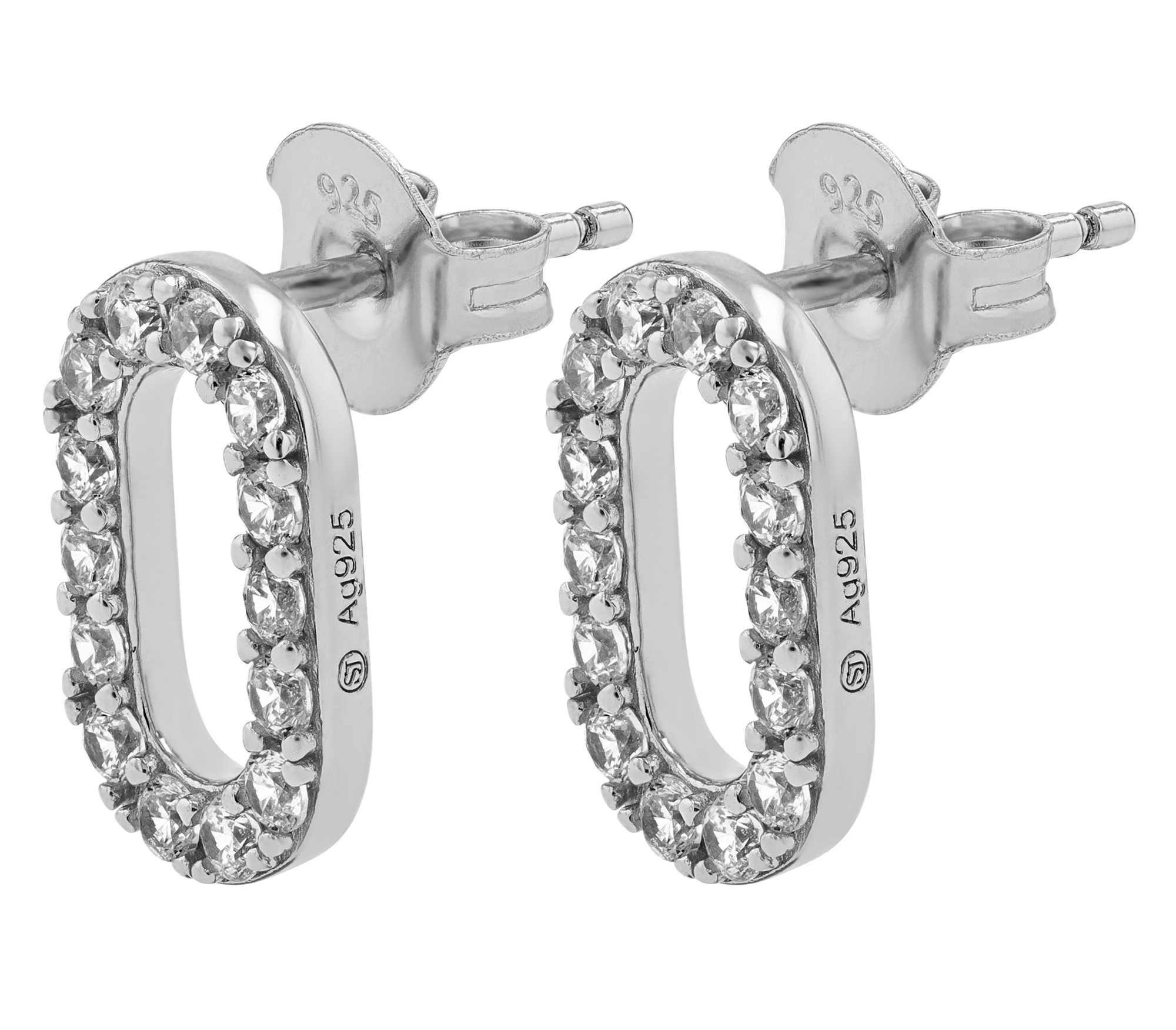 Sif Jakobs Jewellery 925/- Echt Silber Ohrstecker "Capizzi", Zikonia, rhodiniert