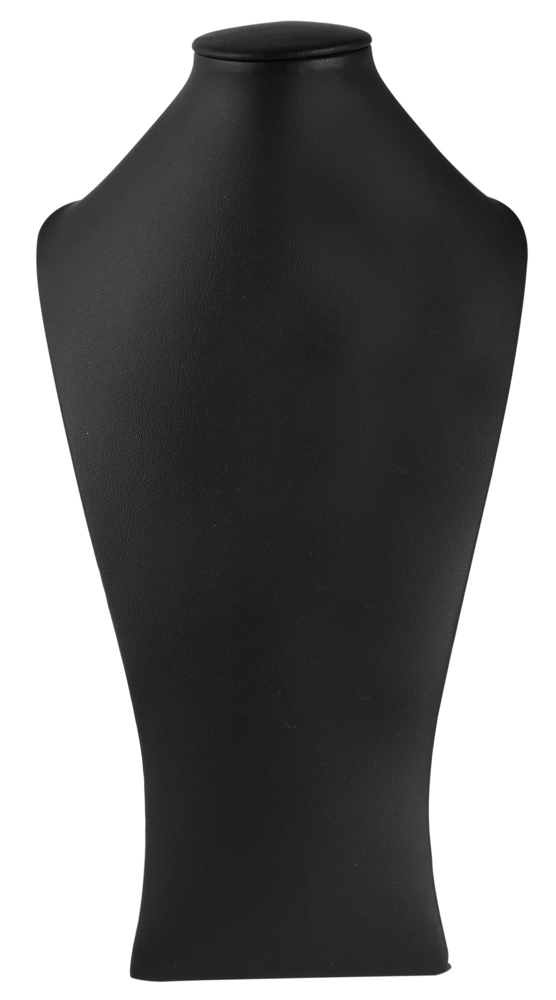 Büste, Ledermitation, schwarz, 25 cm x 15 cm x 9 cm