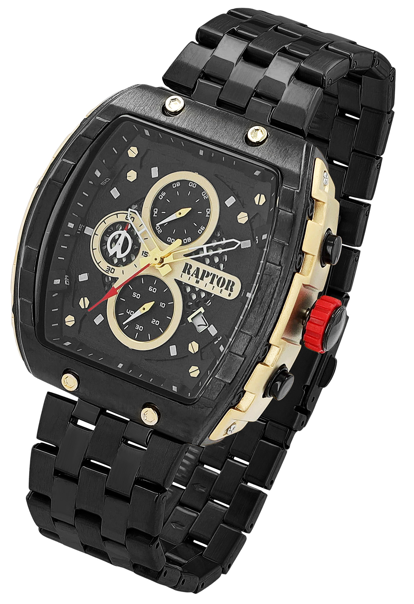 Raptor Limited Herrenuhr "Louis" mit Edelstahlarmband