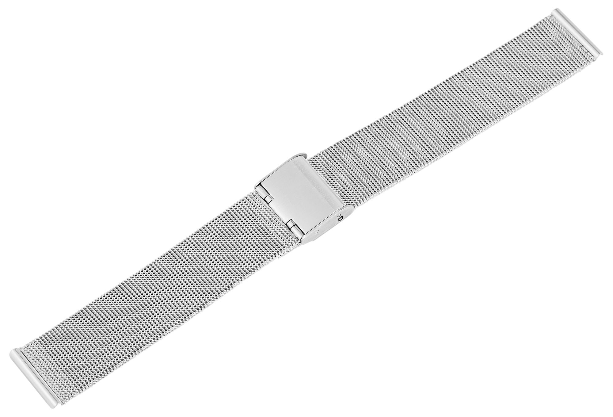 Milanaise-Uhrenarmband, silberfarben, 16 mm