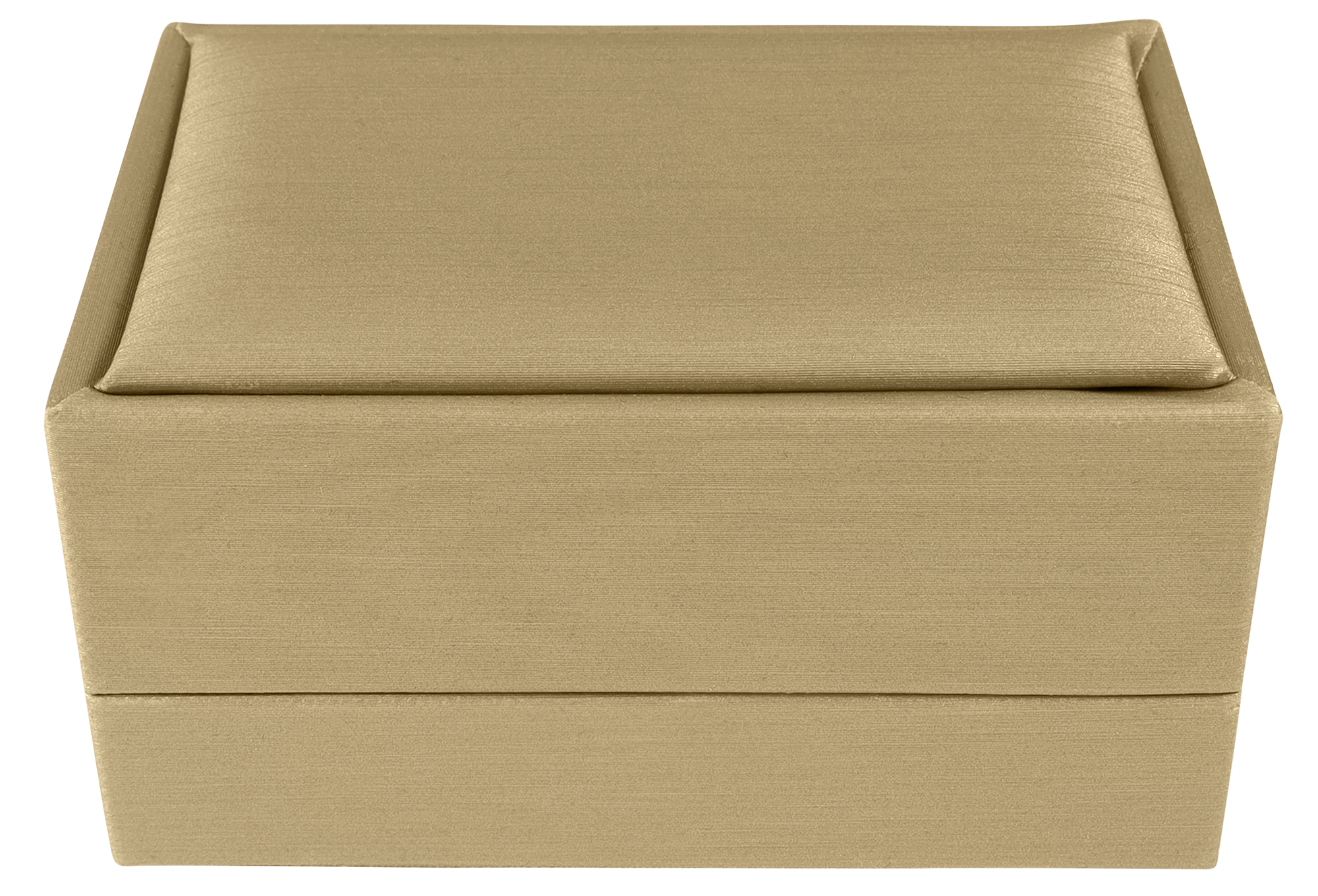 Schmuckbox (Eheringe) 5,3 x 7,7 cm, Kunststoff, champagnerfarben, VE10