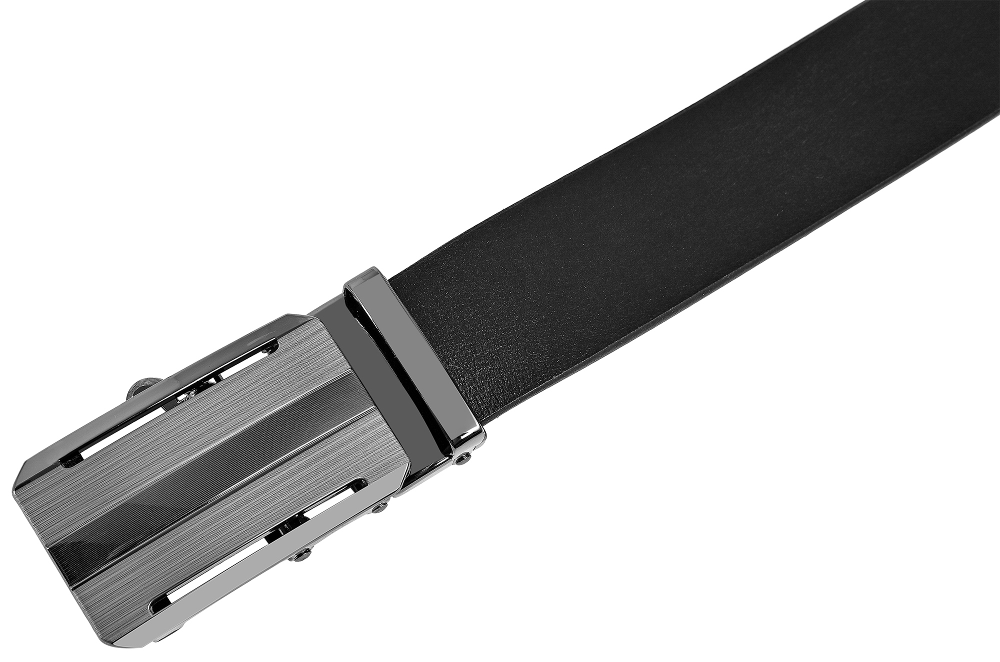 Leonardo Verrelli Echtleder Automatik-Gürtel, max. 110 cm/ 35 mm, schwarz