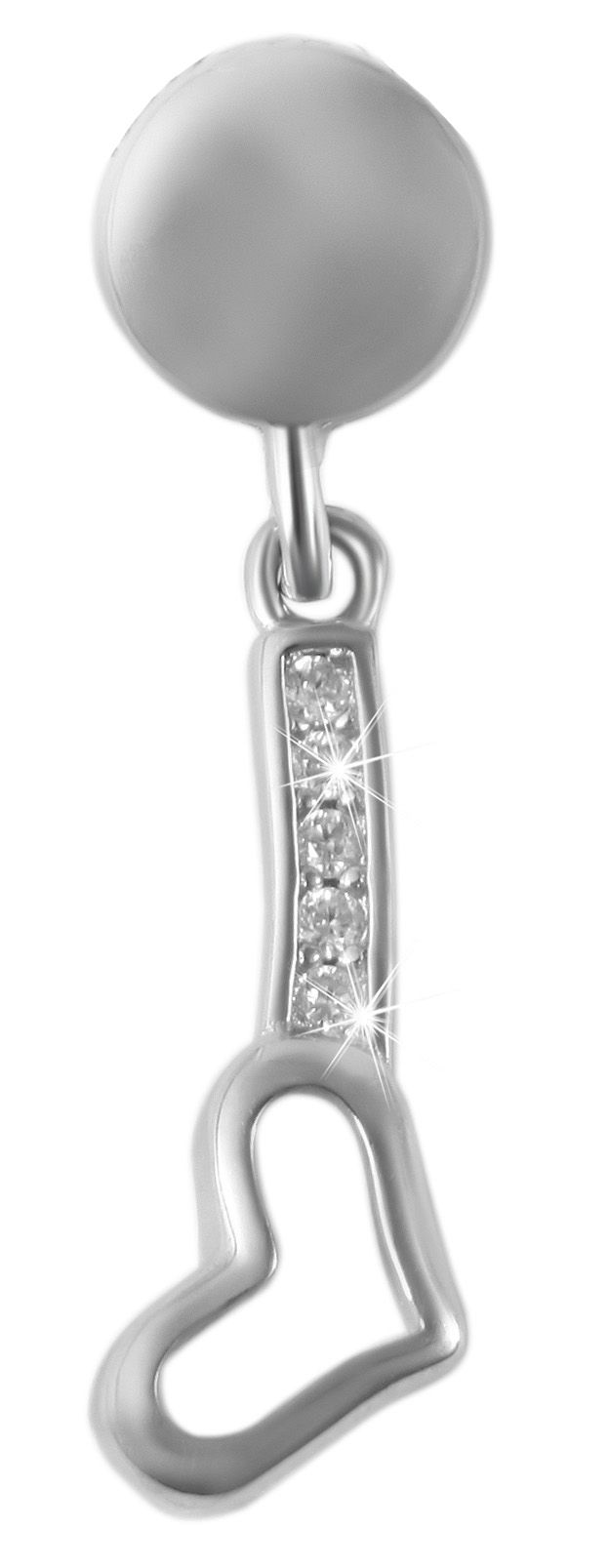 925/- Echt Silber Schmuckset "Brenika"mit Ohrringen und Anhänger, 925/rhodiniert