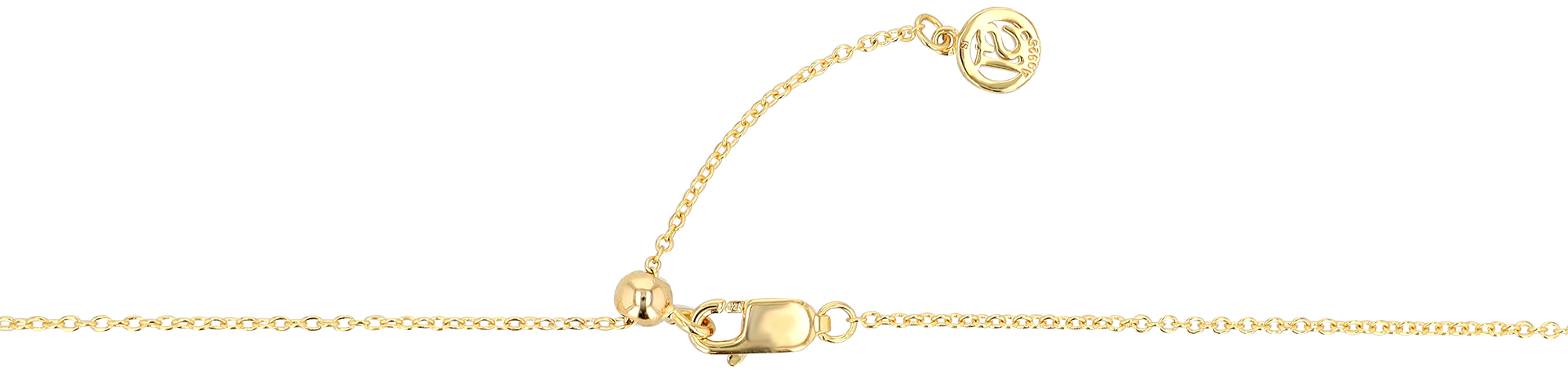 Sif Jakobs Jewellery 925/- Echt Silber Kette "Ellera Piccolo", Zirkonia (weiß), vgold., 45 cm (var.)