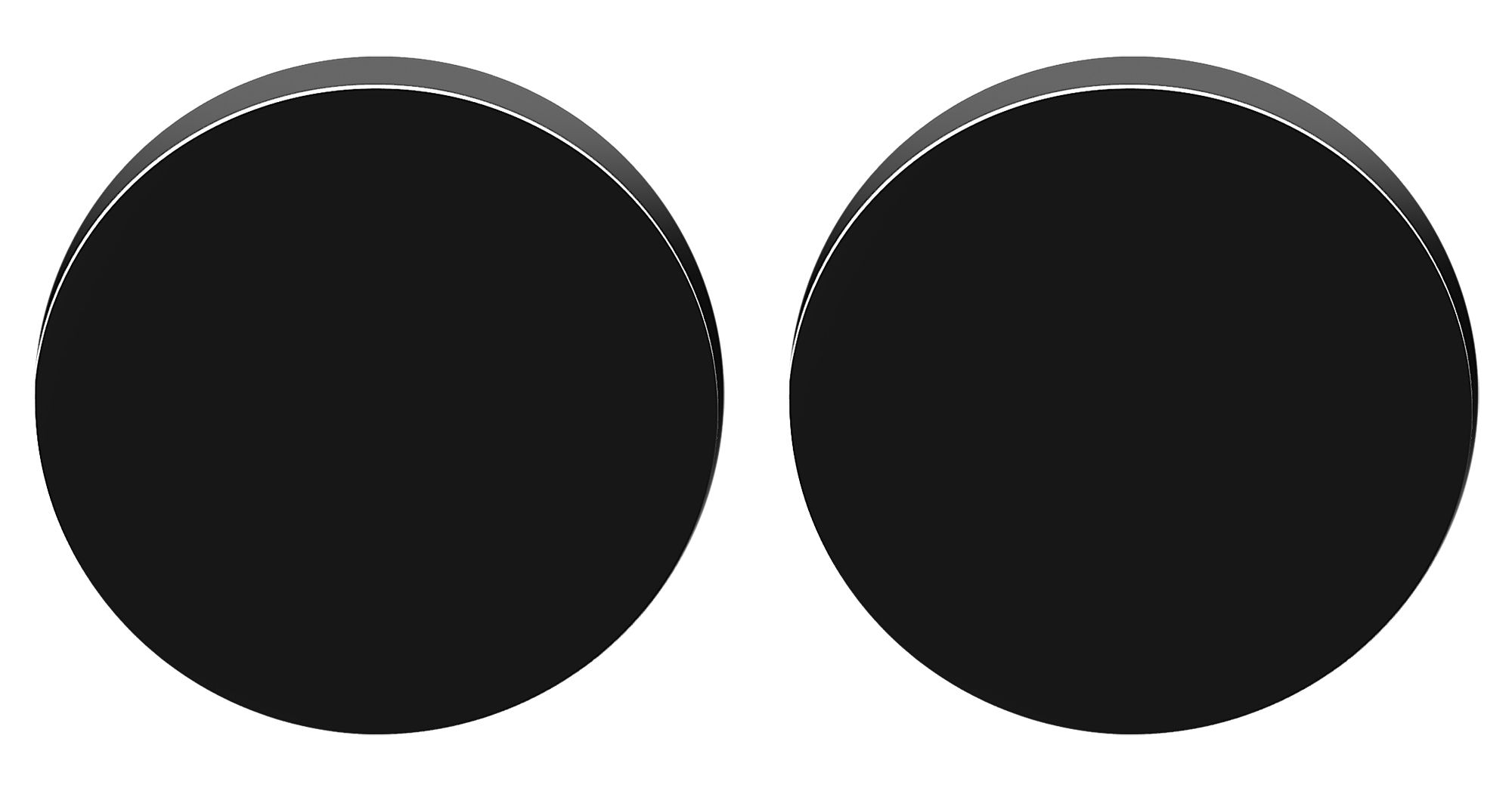 "Saima" Edelstahl Ohrstecker, Plättchen Ø 10 mm, schwarz