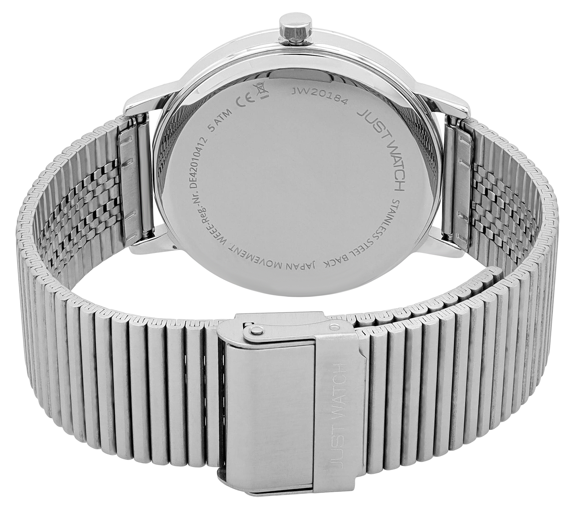 Just Watch Herrenuhr "Ruka" mit Edelstahlband, Ø 43 mm, 5ATM