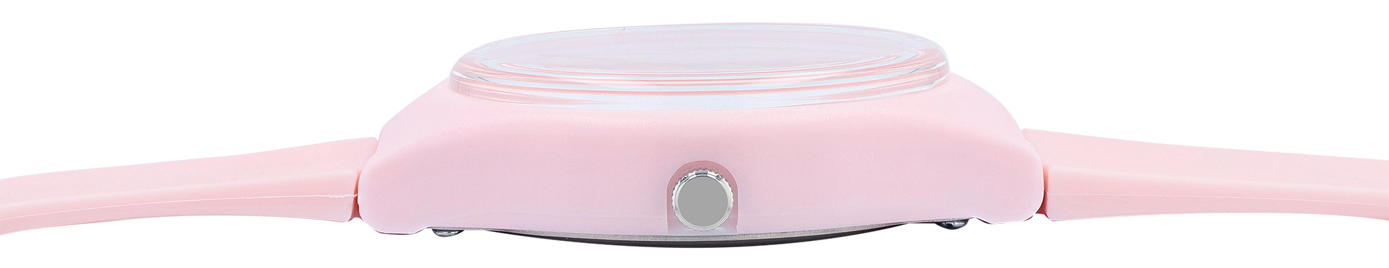 Q&Q Damen-/ Jugenduhr, Silikonarmband,  Ø 38 mm, rosa