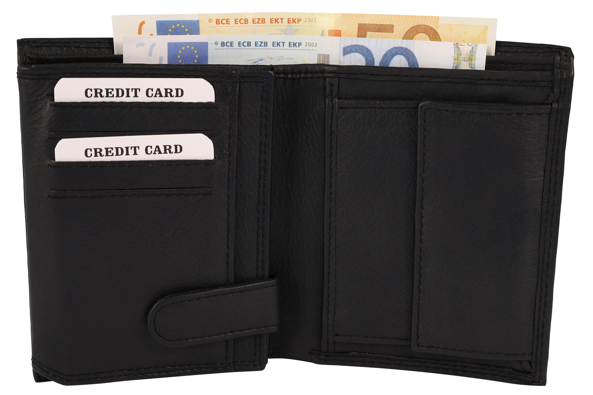 Leonardo Verrelli Echtleder (Nappa) Geldbörse, RFID, Hochformat