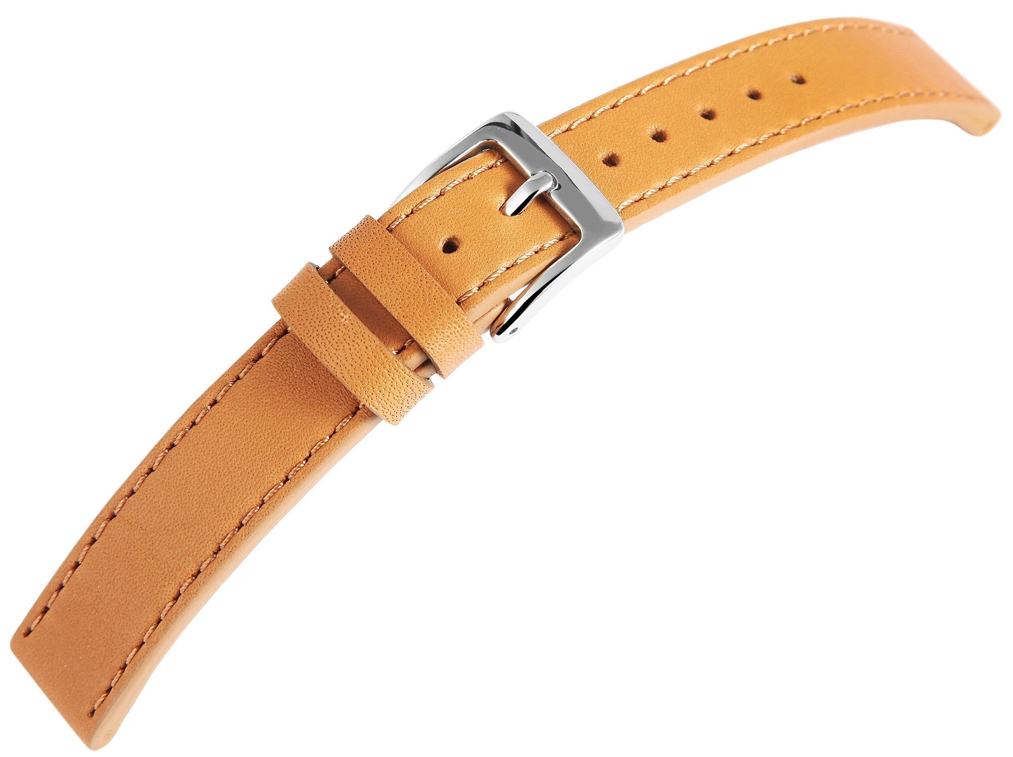 Echt Lederarmband, 16 mm, camelfraben