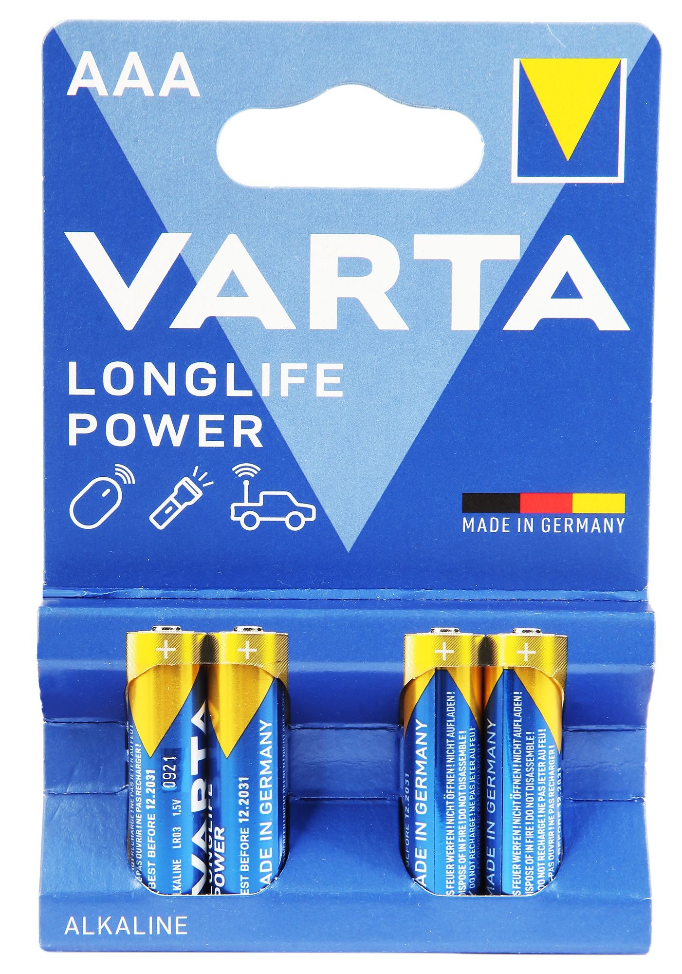 VARTA High Energy Micro  AAA/LR03, 4 Stück im Blister