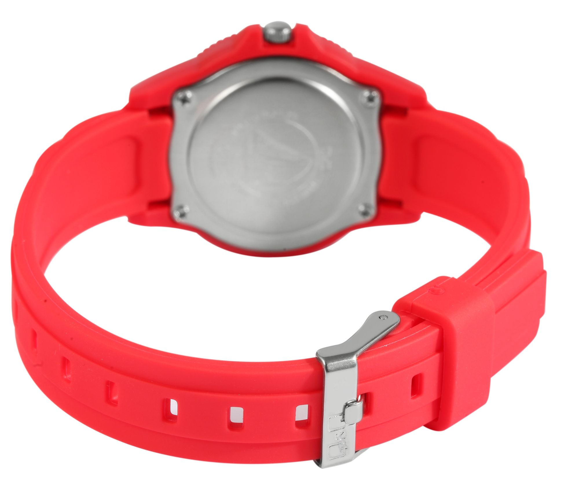 Q&Q Kinder-/Jugenduhr mit Silikonarmband, 10 ATM, rot
