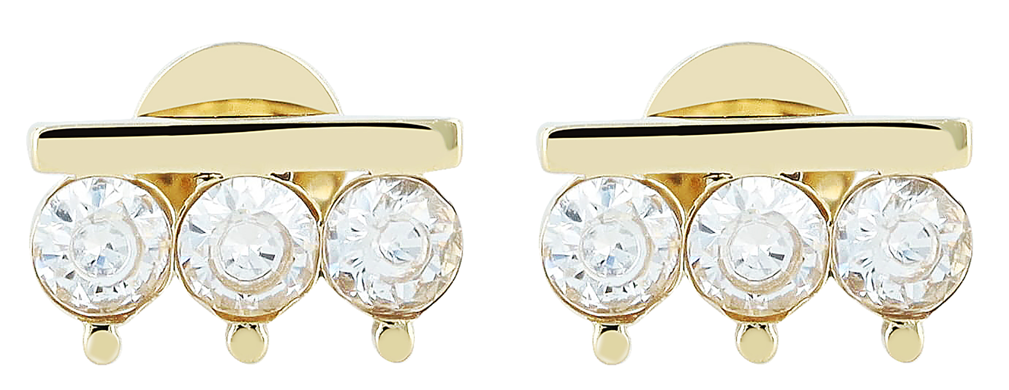 "Suma", Edelstahl Ohrstecker/-piercing, Zirkonia