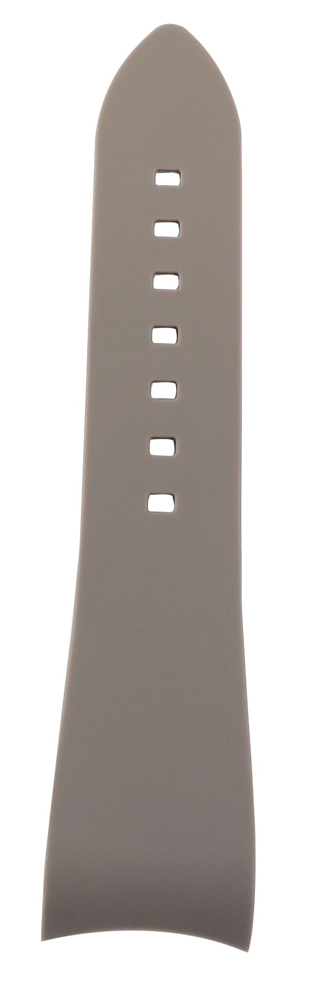 Silikon Uhrenarmband, Dornschließe, grau, 21 mm