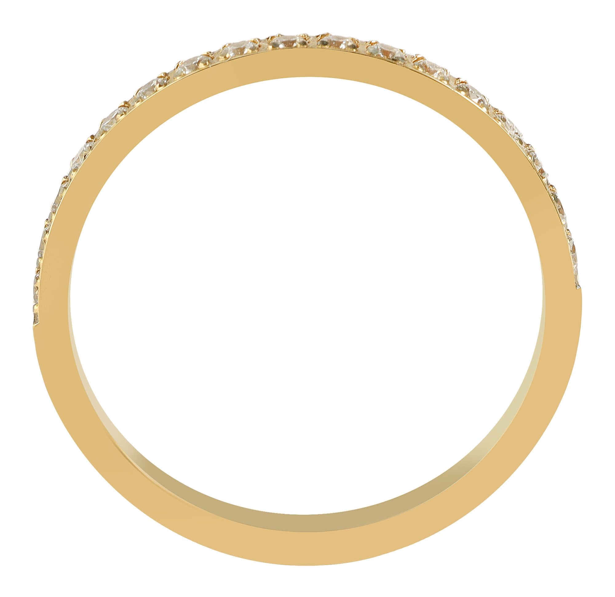 Akzent Damenring "Sim" aus Edelstahl, goldfarben & ionenplattiert, Gr. 54