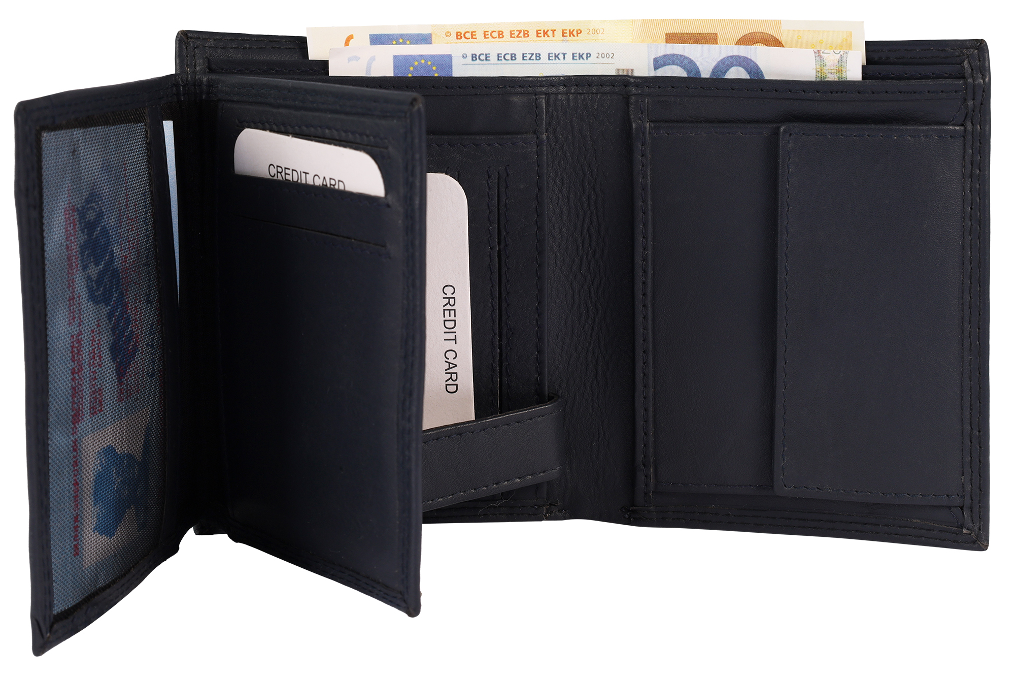 Leonardo Verrelli Echtleder (Nappa) Geldbörse, RFID, Hochformat
