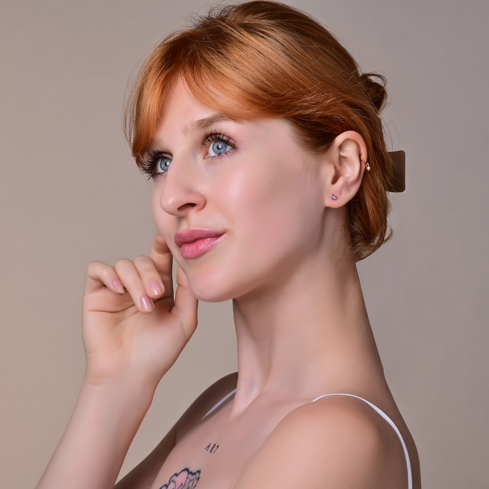 "Sumire", Edelstahl Ohrstecker, Zikonia, silberfarben
