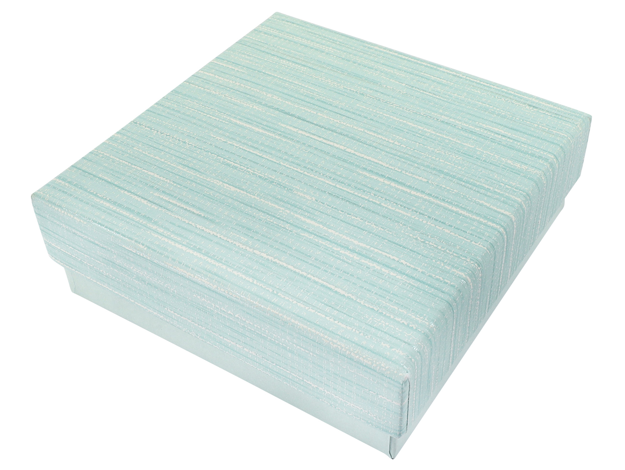 Papp Schmuckboxen, hellblau, VE12, 9 x 9 cm