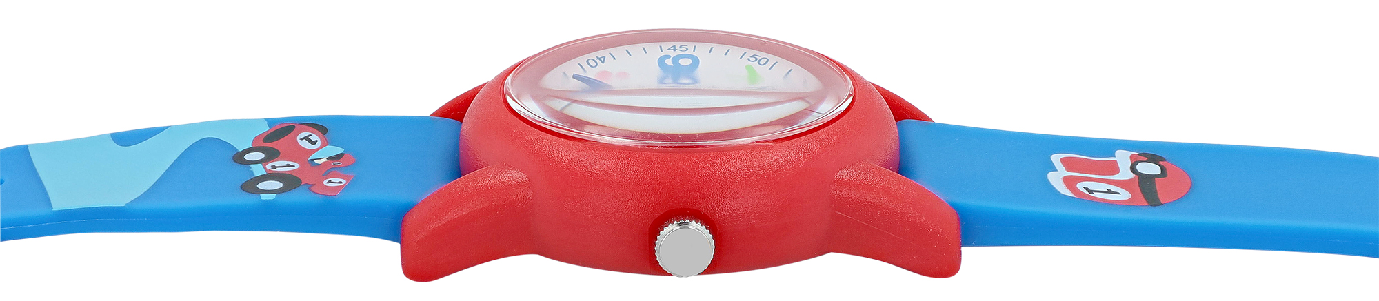Q&Q Kinderuhr "Rakete", Band aus Resin, 10 ATM