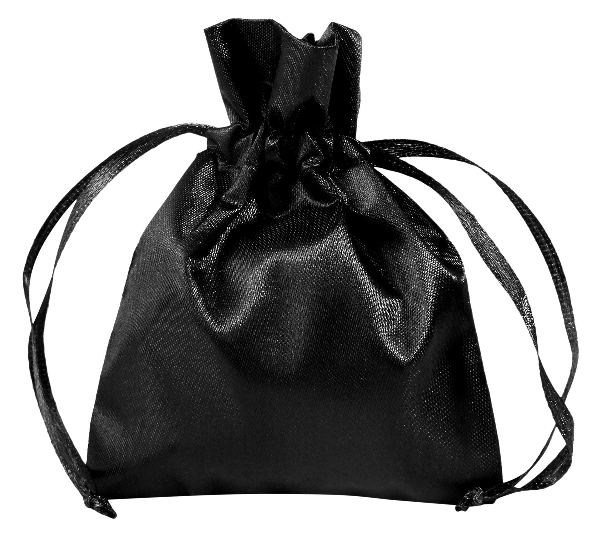 Schmuckbeutel aus Polyester, VE 50, schwarz, 15 x 20 cm