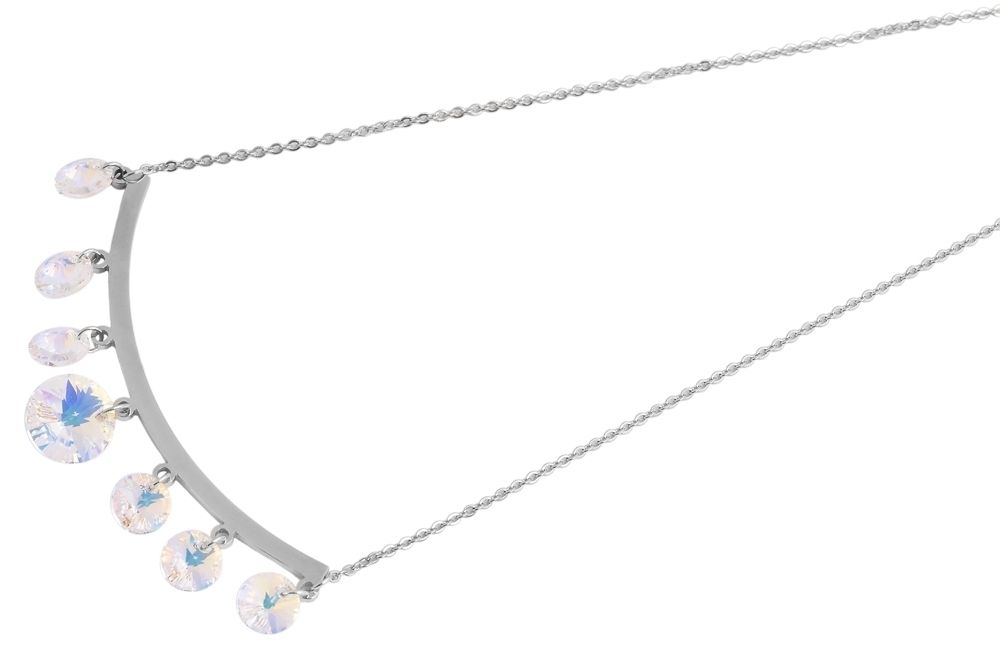 Akzent Edelstahl Damen Ankerkette, Länge: 43 cm / Stärke: 1 mm, silberfarbig