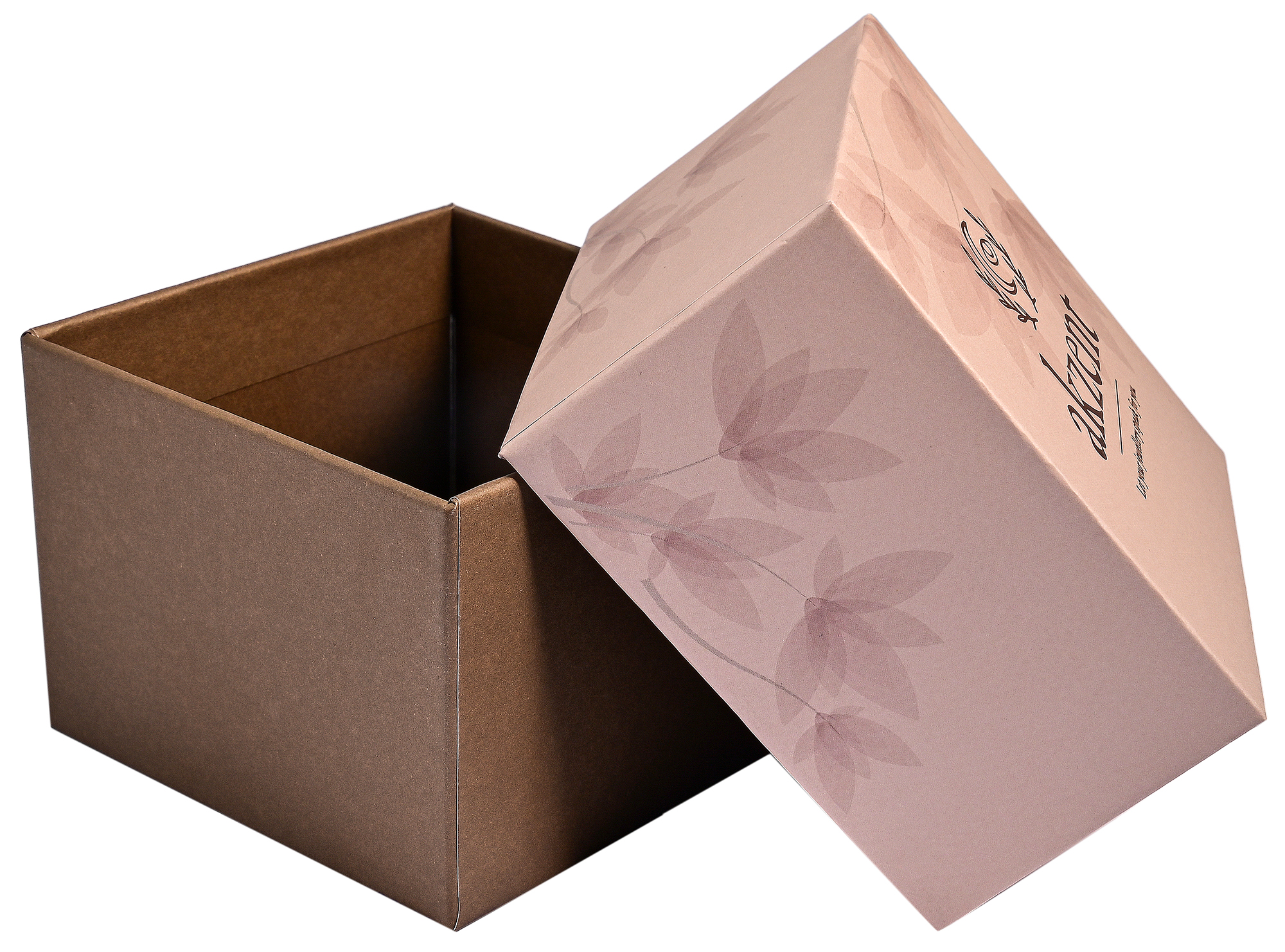 AKZENT Verpackungsset: Geschenkbox (Pappe), 9 x 9 x 6,5 cm