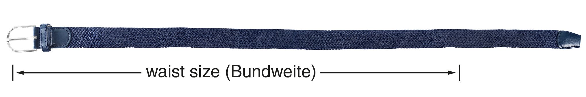 Flechtgürtel aus Textil, VE 12, 5x Gr. 95cm, 5x Gr. 105cm, 2x 115cm