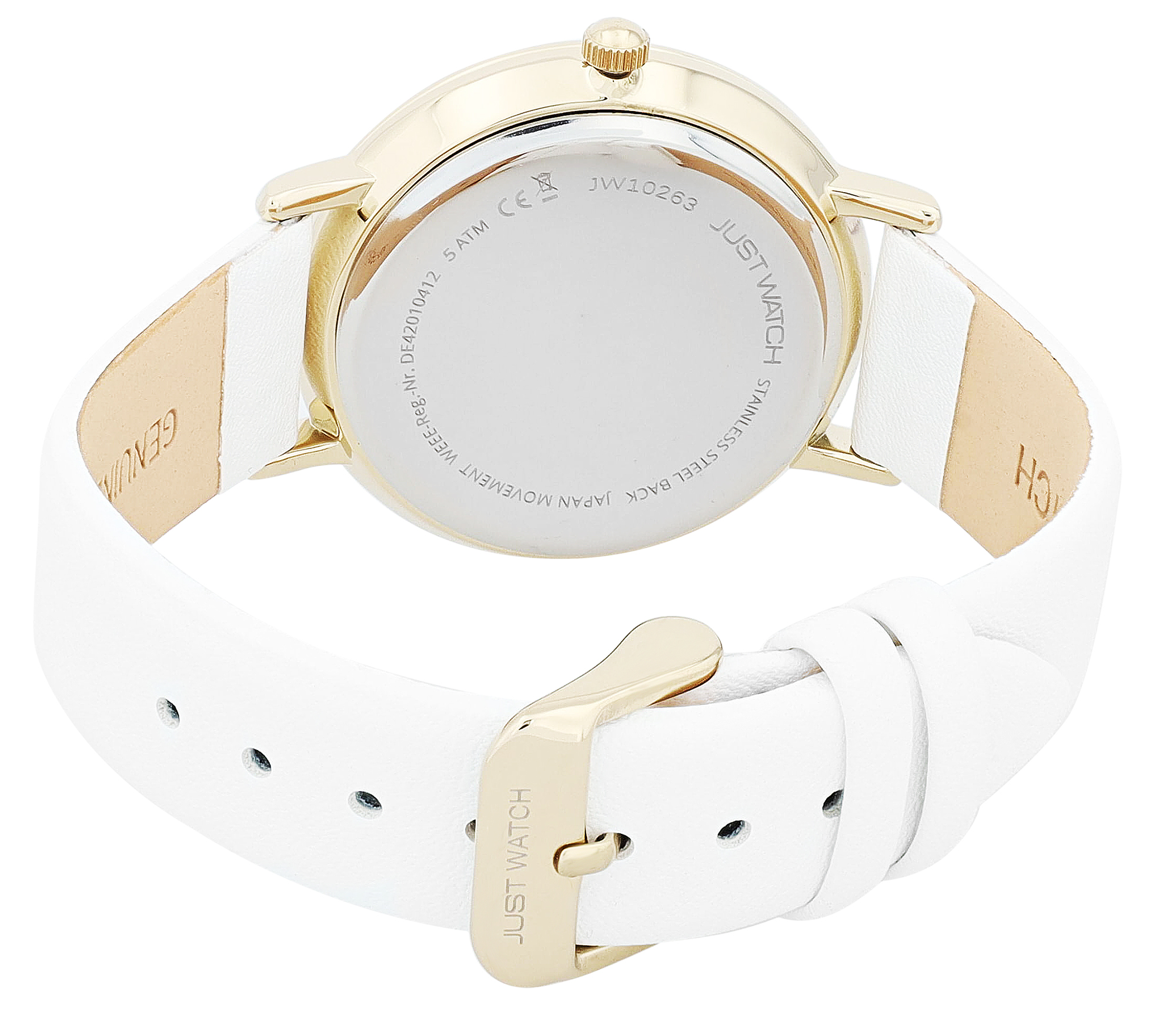 Just Watch Damenuhr "Haike" mit Echtlederband, Ø 41 mm