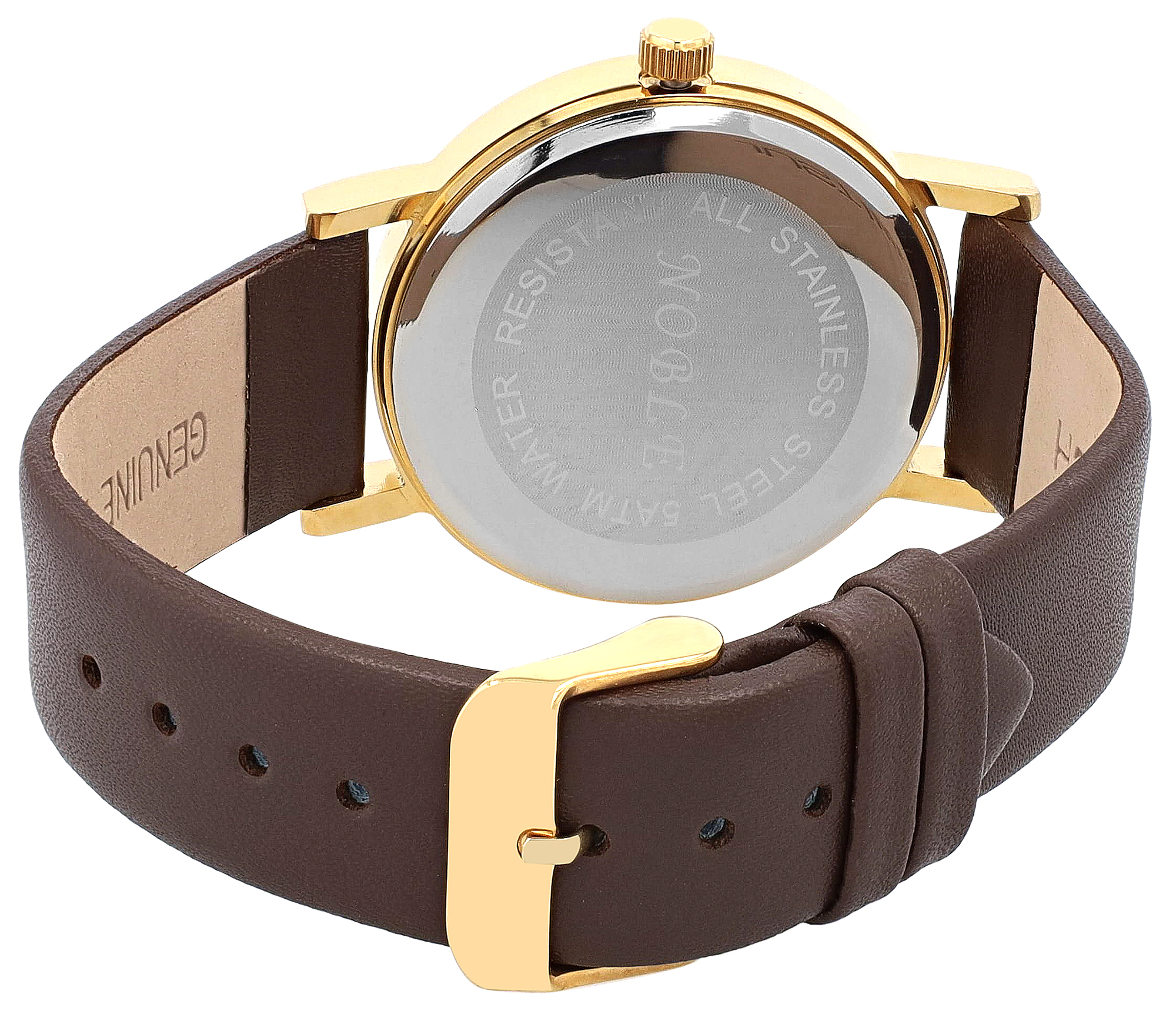 Noble Herrenuhr mit Echtlederarmband Ø 40 mm