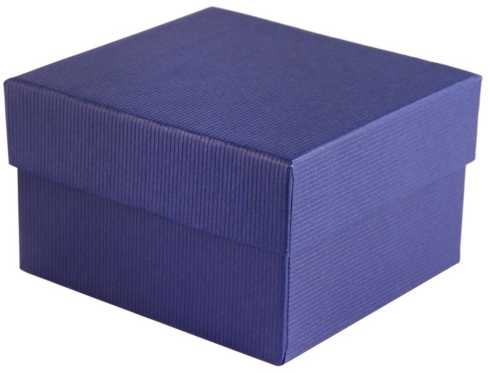 Uhrenbox, Pappe, blau, VE12 (8 cm x 8,5 cm x 5,5 cm)
