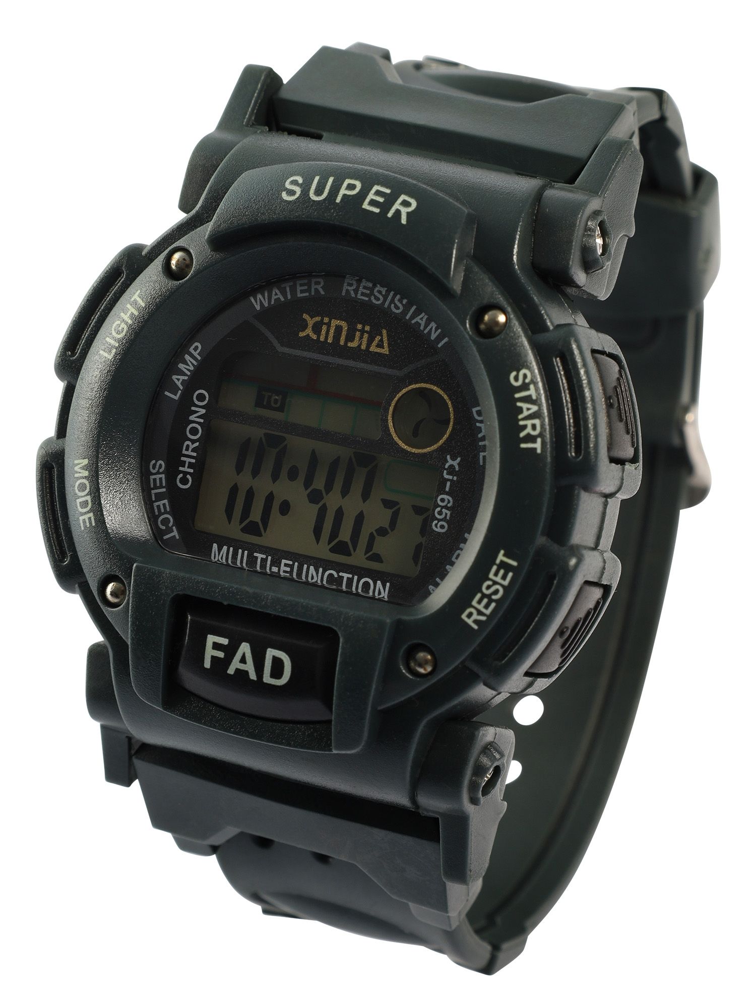 Xinjia Herrenuhr mit TPU-Band, dunkelgrün