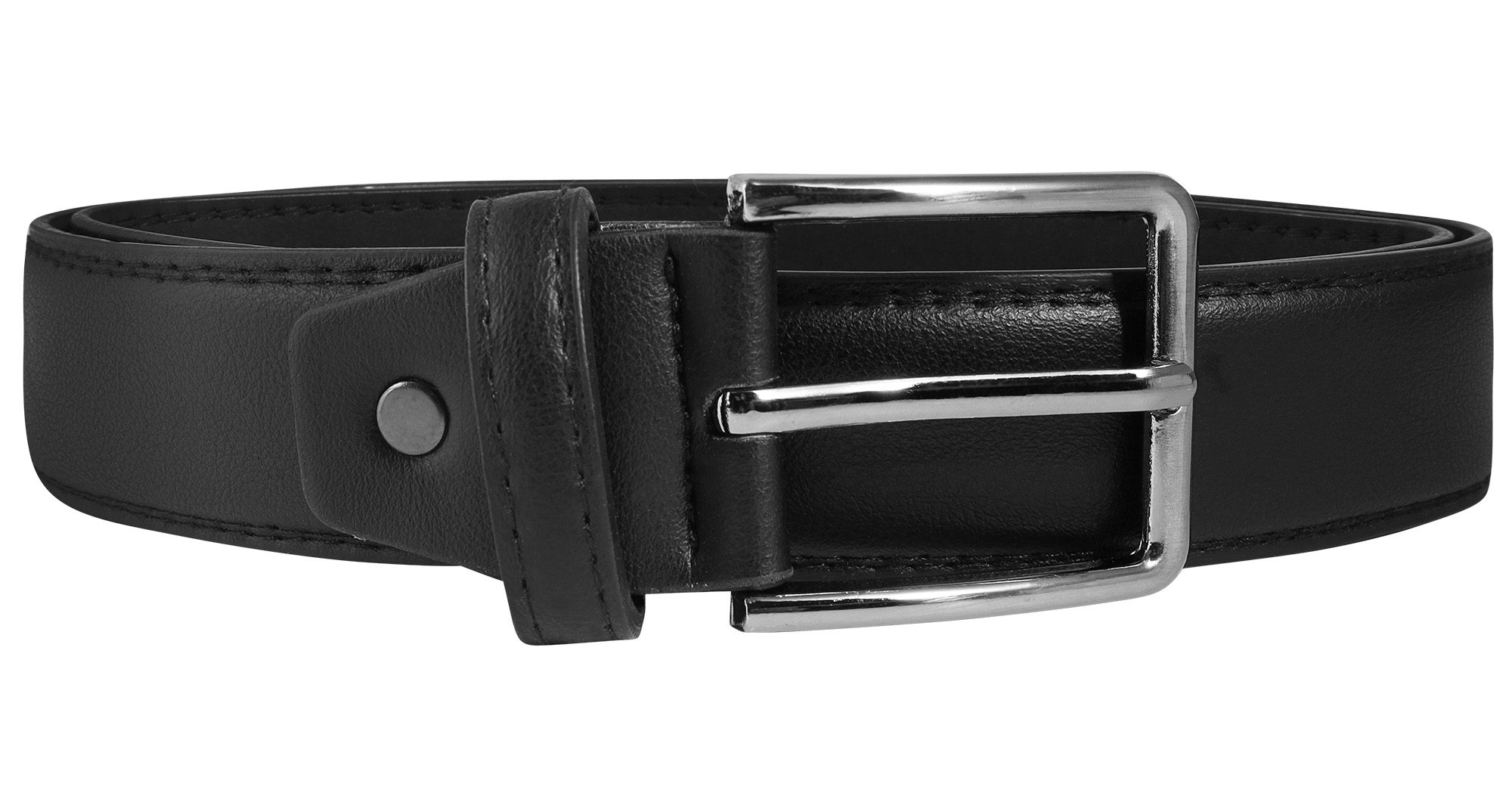 Gürtel aus Lederimitat, VE12, 1x Gr. 90 cm, 2x 100 cm, 3x 110 cm, 3x 120 cm, 3x 130 cm, kürzbar, schwarz