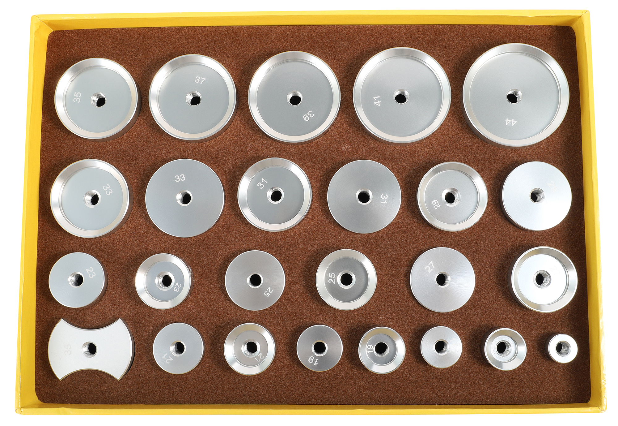 25-teiliges Aluminium-Druckstückset für Gehäuseschließer