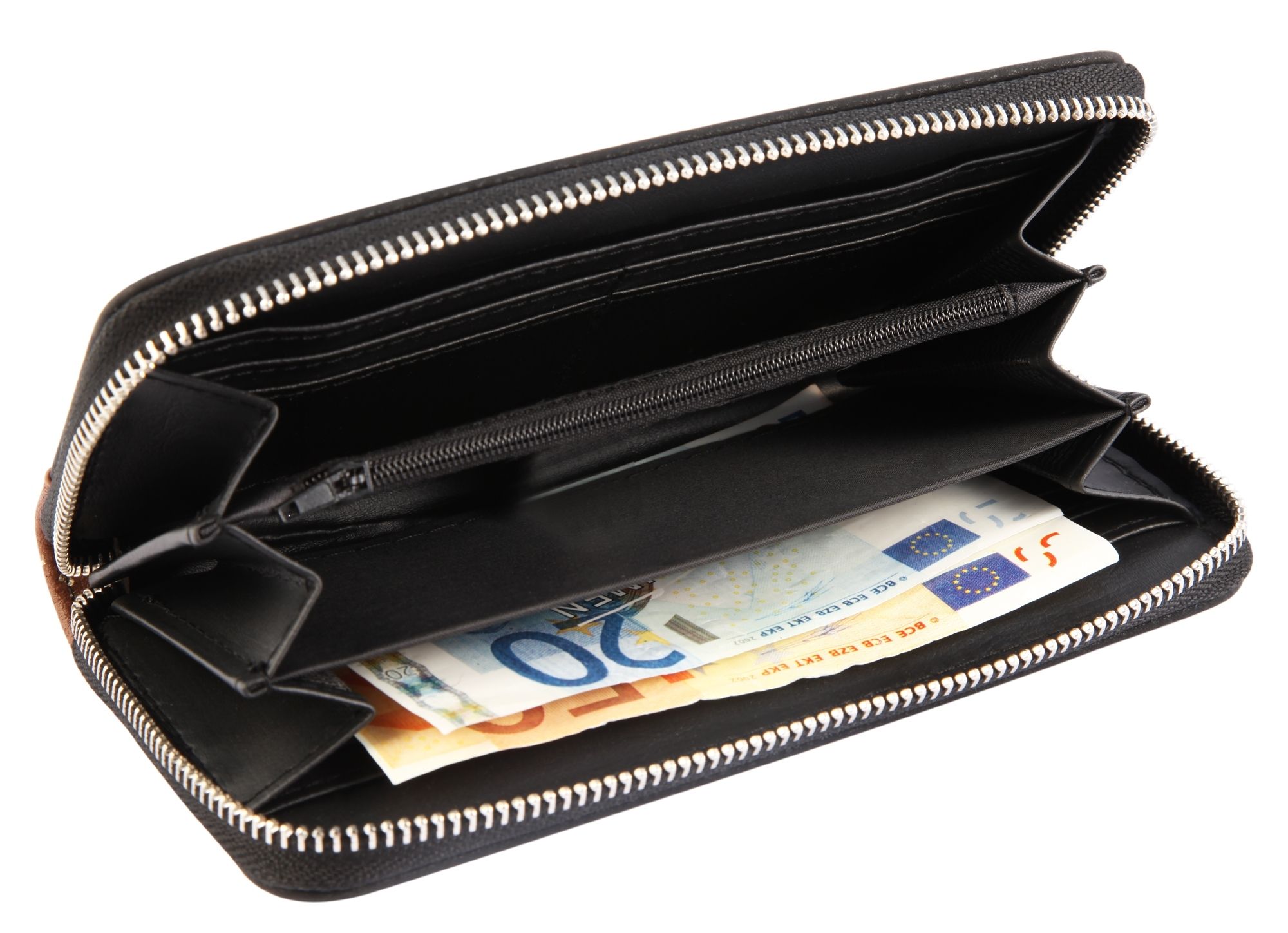 Cham Cham Damen Geldbörse aus Lederimitat, Schwarz