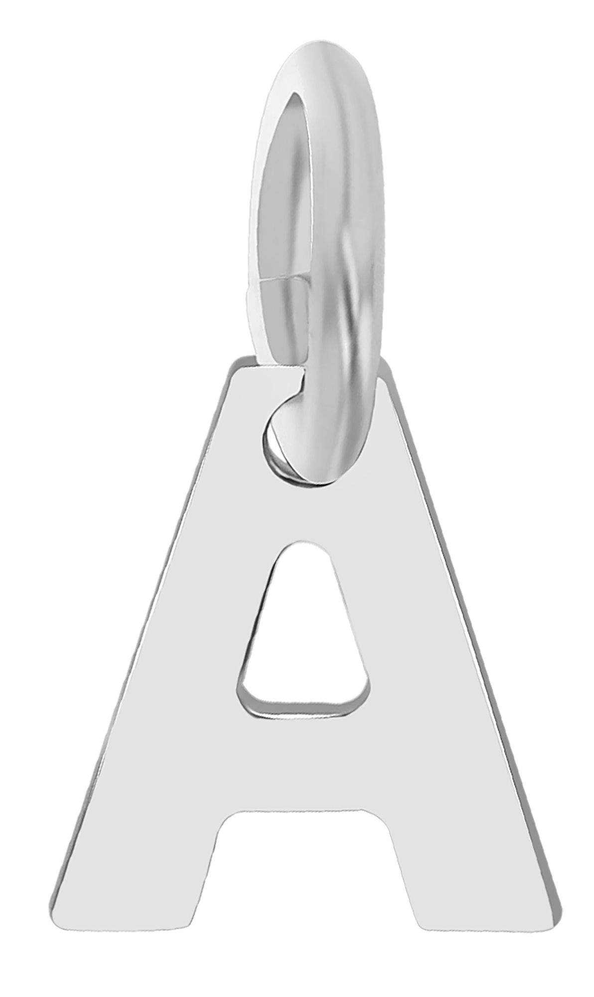 "Feinsil" 925/- Echt Silber Anhänger A, Buchstaben/ Initialien, rhodiniert