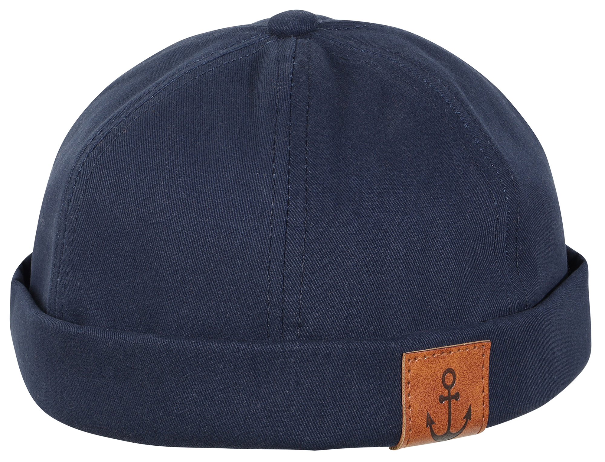Docker Caps, VE-4, blau mit Anker